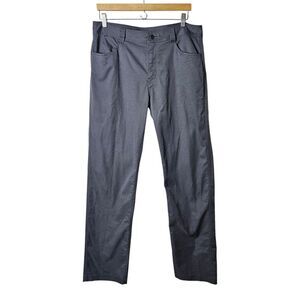 Toad & Co Men's Pants 34 x 34 Med Gray Straight Leg Khaki Comfort Stretch